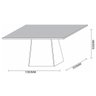 Mesa de Jantar New Ceval Barbara 135x90cm - 2