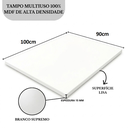 Ver imagem 2 de Tampo Mesa 90x100 Mdf 15mm Branco Super 100x90 Prateleira Arrigo Móveis