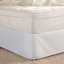 Ver imagem 4 de Saia para Box de Colchão Casal Padrão 1 Peça Matelada 100% Poliéster - Branco