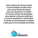 Ver imagem 2 de Kit 6 Peças Chave Estrela 6 A 17mm Cromado Starfer