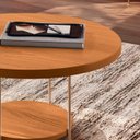 Ver imagem 6 de Mesa de Centro para Sala Pés Metálicos Kit 2 Mindy H01 Cinamomo - Mpozenato