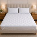 Ver imagem 7 de Pillow Top Casal Anti Stress Fios de Carbono Master Comfort Toque Pluma Fibra Antialergico Protetor 