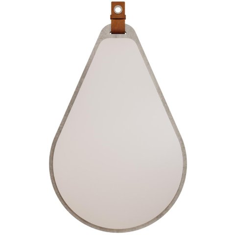 Espelheira Para Banheiro Gota MGM 76cm MDF Cinza
