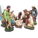 Ver imagem 2 de Presépio Completo 15 Peças Gesso 20 Cm Decoração Natal