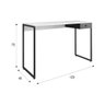 Escrivaninha Estilo Industrial com 1 Gaveta Tokyo - Fit Mobel Cor Branco - 2