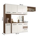 Ver imagem 4 de Armario Cozinha 7 Portas e 2 Gavetas Juliete