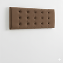 Ver imagem 2 de Cabeceira Cama Box Casal Estofada Paris Suede Marrom Painel 1,40 Rbl