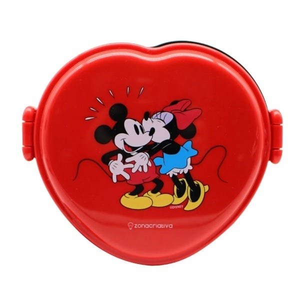 Marmita Lunch Box 600ML Coração Mickey Minnie Disney - 2