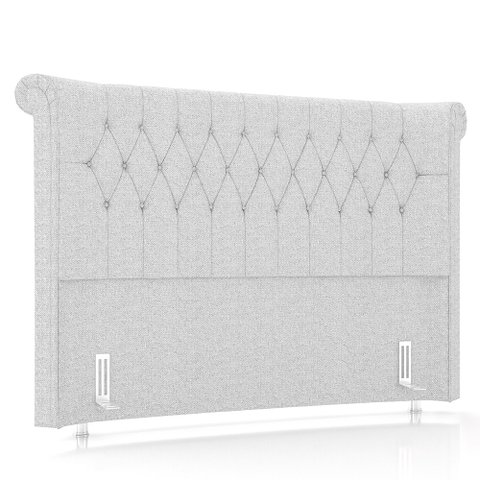 Cabeceira Cama Box Casal 140cm Dust P02 Linho Cinza Claro - Mpozenato