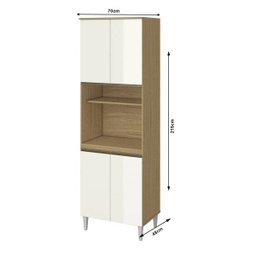 Paneleiro Kelly Torre Quente 1 Forno Aramóveis - 2