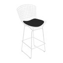 Ver imagem 2 de Kit 4 Banquetas Bistrô Bertoia Branca D70 com Assento Preto