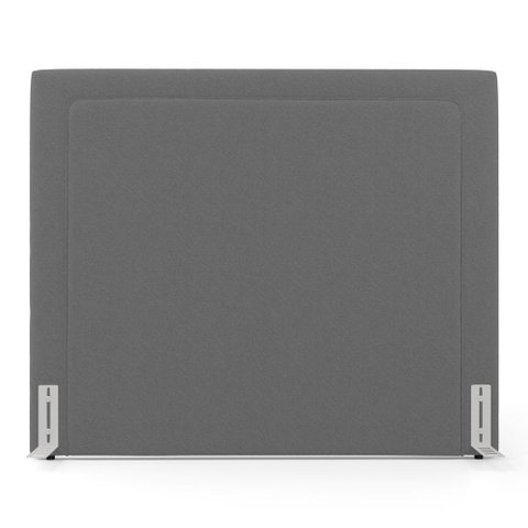 Cabeceira Cama Box King Size Alba 195cm com Frame Bouclé Cinza Escuro - Desk Design