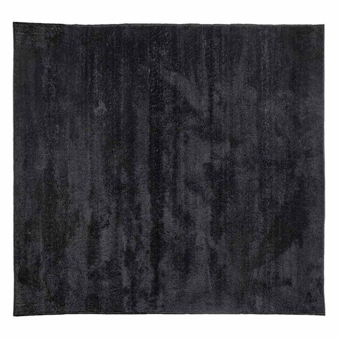 Tapete Sala Escritório Quadrado 1,20m X 1,20m Antiderrapante:preto