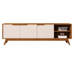 Rack Bancada Tucumã 1.8 Pé Madeira Maciça Nature Off White Jb Bechara - 1