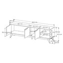 Ver imagem 5 de Rack Bancada Tucumã 1.8 Pé Madeira Maciça Nature Off White Jb Bechara