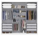 Ver imagem 2 de Guarda-Roupa Casal 3 Portas 6 Gavetas Milano Nobre Yescasa