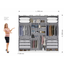 Ver imagem 4 de Guarda-Roupa Casal 3 Portas 6 Gavetas Milano Nobre Yescasa