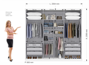 Ver imagem 4 de Guarda-Roupa Casal 3 Portas 6 Gavetas Milano Nobre Yescasa