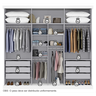 Guarda-Roupa Casal 3 Portas 6 Gavetas Milano Nobre Yescasa - 5