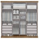 Ver imagem 2 de Guarda-Roupa Casal 3 Portas 6 Gavetas Milano Nobre Yescasa