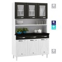 Ver imagem 3 de Cozinha de Aço Compacta Star New 6 Portas 3 Gavetas Branco/preto - Telasul