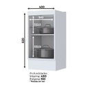 Ver imagem 3 de Balcão 40 cm 01 Porta Americana Henn