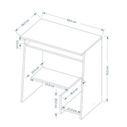 Mesa Desk Top Kansas Móveis Leão - 3