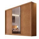 Ver imagem 2 de Guarda-roupa Diamond Plus com 1 Porta Espelho Peliculado 3 Portas e 6 Gavetas