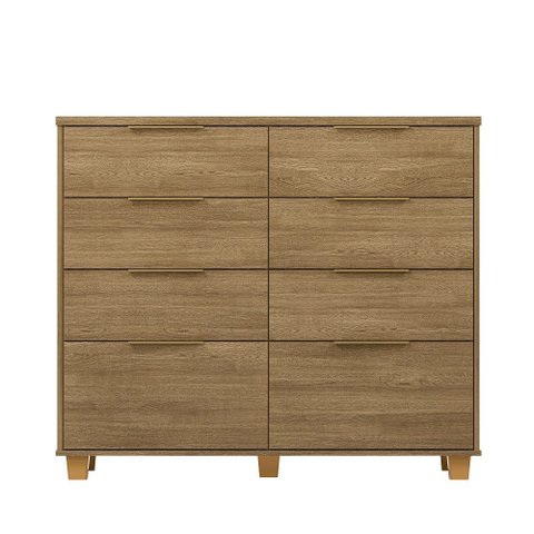 Cômoda Dubai Intense 121cm 6 Gavetas e 2 Gavetões - Nature Vila Rica