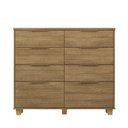 Ver imagem 1 de Cômoda Dubai Intense 121cm 6 Gavetas e 2 Gavetões - Nature Vila Rica