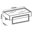 Ver imagem 3 de Mesa de Centro Dj Móveis para Sala de Estar Suri