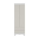 Ver imagem 7 de Guarda-roupa Infantil 62cm 2 Portas e 2 Gavetas Dengo Multimóveis Mp4436 Branco/off White
