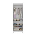 Ver imagem 5 de Guarda-roupa Infantil 62cm 2 Portas e 2 Gavetas Dengo Multimóveis Mp4436 Branco/off White