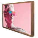Ver imagem 3 de Quadro Decorativo Caixa Grego Óculos Moderno Tacolado Moldura Caixa 3cm Madeira sem Vidro 80 X 120cm