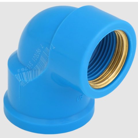 Joelho 90° Soldável com Bucha Latão 32mm x 3/4" - 0500 - Krona Joelho 90° Soldável com Bucha Latão 3