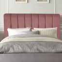 Ver imagem 1 de Cabeceira Estofada Kiara 160cm Queen Size Box Quarto Suede Rose Gold - Gat Magazine