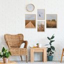 Ver imagem 2 de Kit 4 Quadros com Foto Paisagem Natureza Céu para Corredor