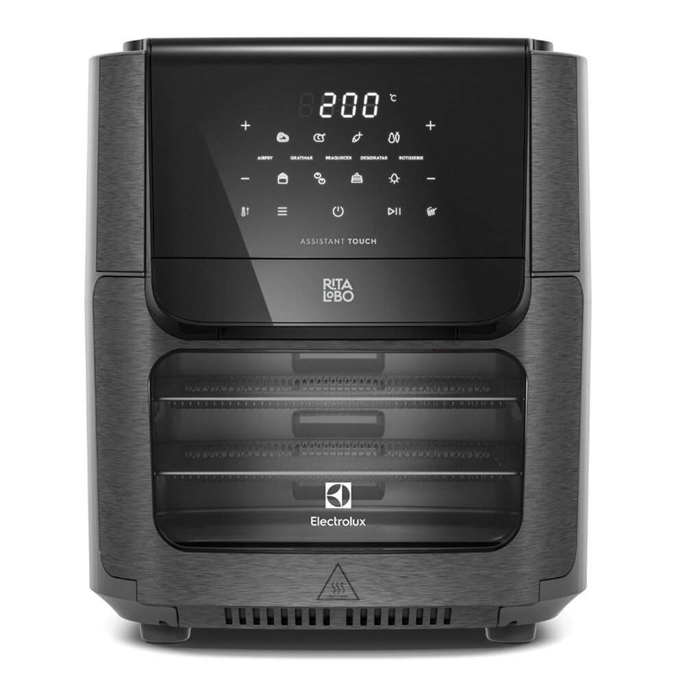 Fritadeira Elétrica sem Óleo Forno Oven Air Fryer Electrolux Eaf90 Experience 110v Digital 12l Capac