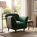 Ver imagem 1 de Poltrona Decorativa Dália Bouclé Verde