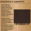 Ver imagem 6 de Cabeceira Suede 140 cm Casal Moderna Frame Estofada Cama Box:Marrom