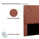Ver imagem 3 de Cabeceira Estofada Anya Solteiro Fixação no Box Mdf-mdp Veludo Bronze Loja Sheep