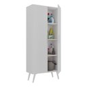 Ver imagem 2 de Armário de Lavanderia Multiuso 2 Portas 68cm Retrô Urban Multimóveis Mp6038 Branco