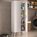 Ver imagem 1 de Armário de Lavanderia Multiuso 2 Portas 68cm Retrô Urban Multimóveis Mp6038 Branco