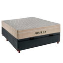 Ver imagem 1 de Kit Cama Box Bau e Colchão Molas Ensacadas Casal Airflex Cinza