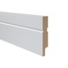 Rodapé de Mdf Durafloor Essencial 10cm E-03 Branco Polar 100mm x 18mm x 2100mm - 1