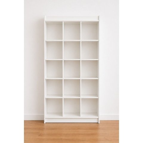 Estante Colméia 100% Mdf Branco - Suprema Móveis