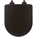 Ver imagem 1 de Tampa de Vaso Poliéster Com Fechamento Lento Carrara Marrom Fosco para Louça Deca com Ferragem