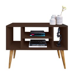 Rack para Tv Paris com 4 Nichos com Pés Retrô -imbuia - 2
