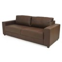Ver imagem 2 de Sofá de Couro Legítimo 3 Lugares Leder Chocolate