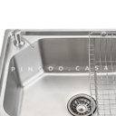 Ver imagem 4 de Cuba para Cozinha pia inox Com Acessórios Guarani e Torneira moncomando escovado gourmet extenível I